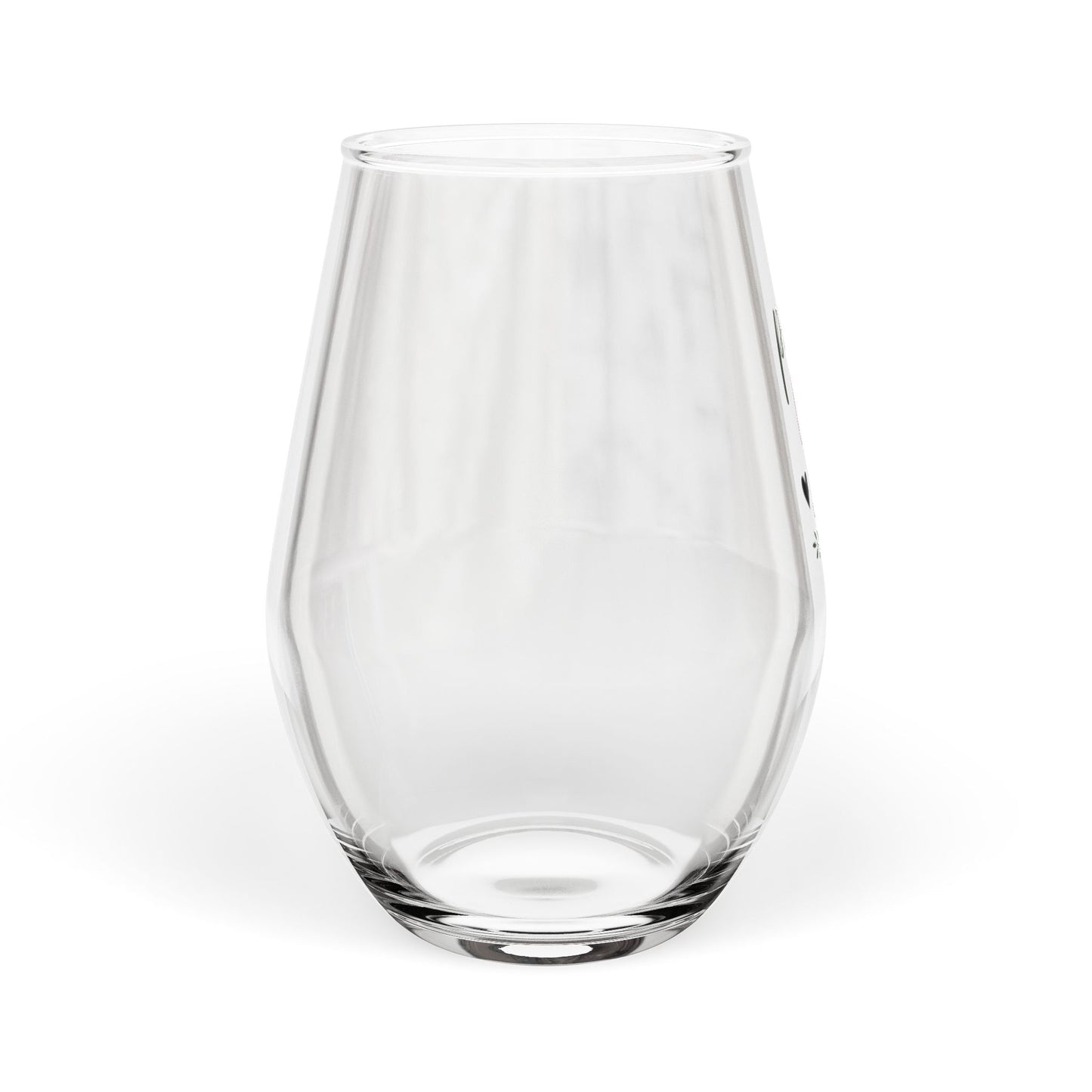 Peace Love Joy Stemless Wine Glass — Festive Holiday 11.75 oz Gift