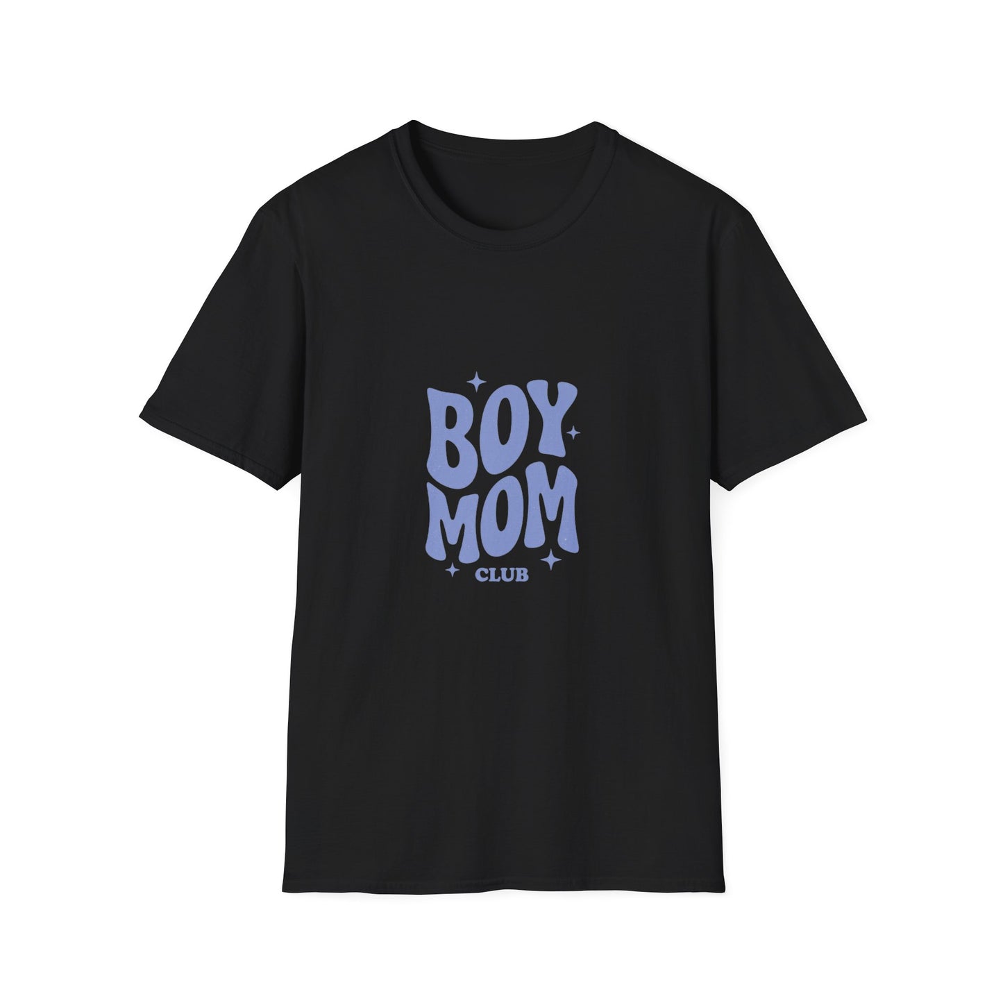 Boy Mom T-Shirt — Retro Lilac "Boy Mom Club" Tee