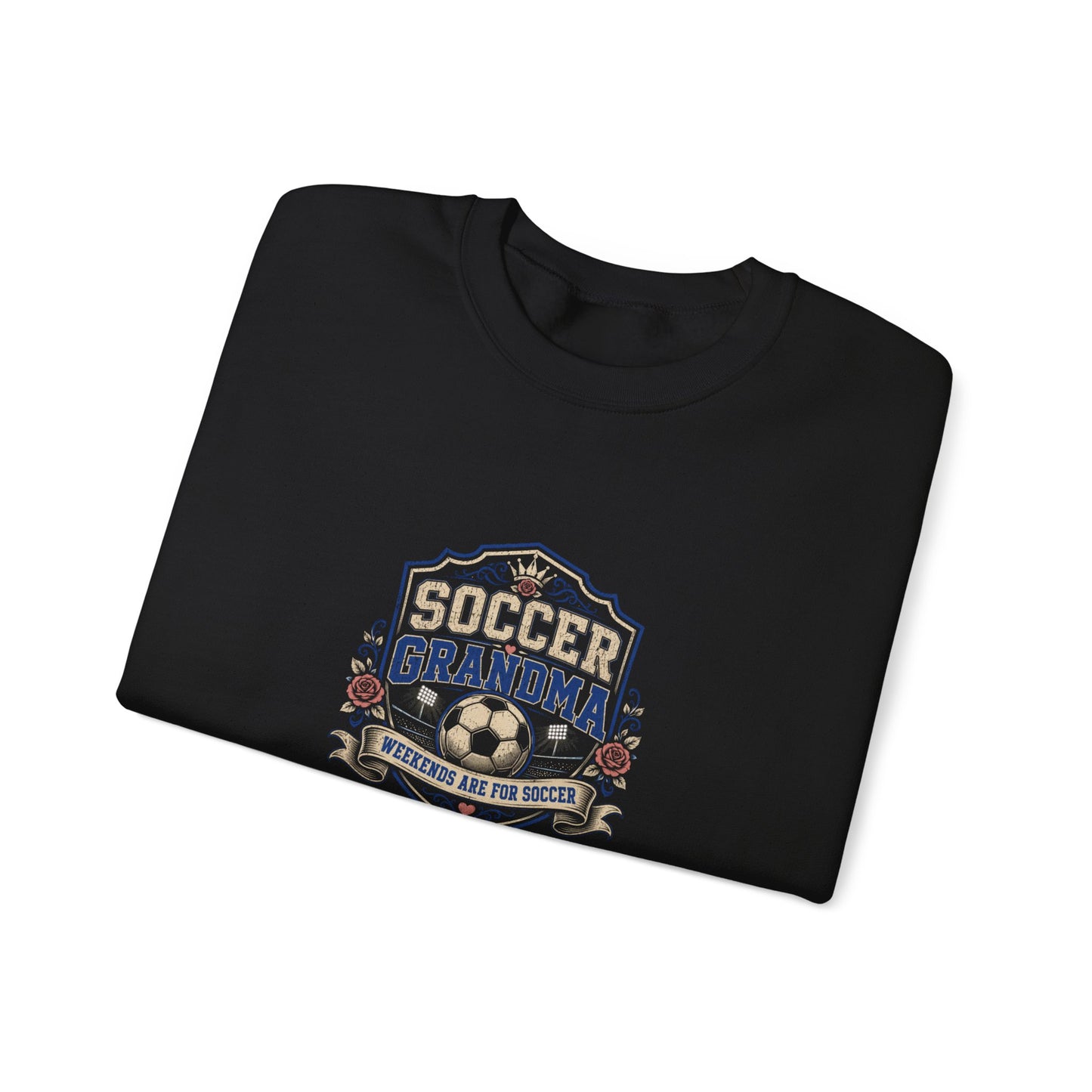 Soccer Grandma Crewneck Sweatshirt – Soccer Mom/Grandma Badge Design